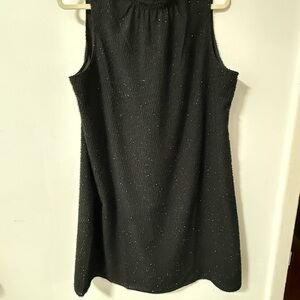 Ann Taylor Factory Black Ruched Sheath Mini Dress